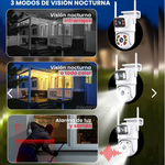 CAMARA PTZ 2 LENTES BLANCA EXTERIOR WIFI